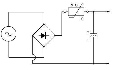Aliran masuk Current Membatasi Daya NTC termistor untuk aplikasi Perlindungan Circuit