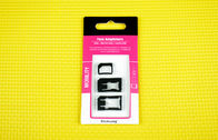 iPhone 4 Nano mikro SIM kartu Adaptor, plastik ABS 4FF untuk 3FF
