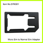 Kustom plastik hitam mikro untuk Normal SIM Adapter untuk IPhone 4