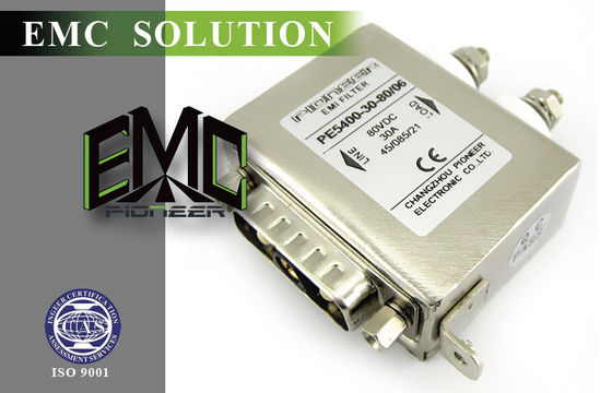 DC EMI Line Filter Power Supply Power Line Filter, 30A PE5400-30-80