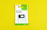 Hitam Adaptor kartu SIM plastik ABS mikro / Nano untuk Mini SIM Adapter
