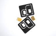Hitam plastik ponsel SIM Card Adapter, Universal Dual SIM Card Adapter