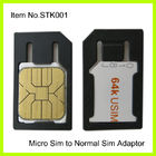 Kualitas plastik hitam mikro untuk Normal SIM Adapter untuk IPhone 4