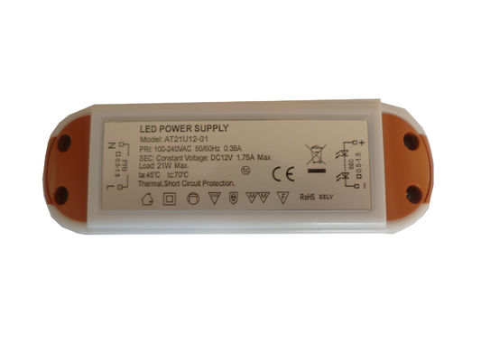 Faktor 24W High Power Eksternal Led driver, 12V DC Tegangan Konstan Led Power Supply