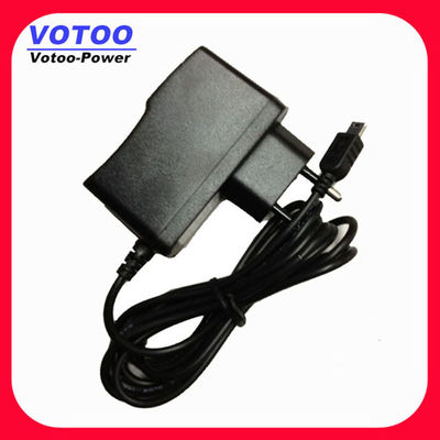 10W 5V 2A dinding gunung Power Adapter dengan Mini / Konektor mikro DC, CCTV Power Supply