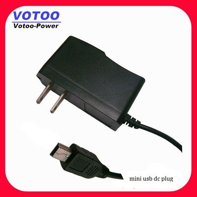 10W 5V 2A dinding gunung Power Adapter dengan Mini / Konektor mikro DC, CCTV Power Supply