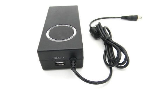 90W-Auto + Slim + Biru LCD Universal Laptop Power Adapter