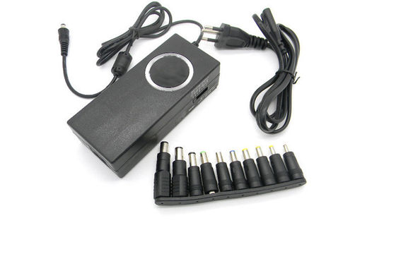 90W-Auto + Slim + Biru LCD Universal Laptop Power Adapter