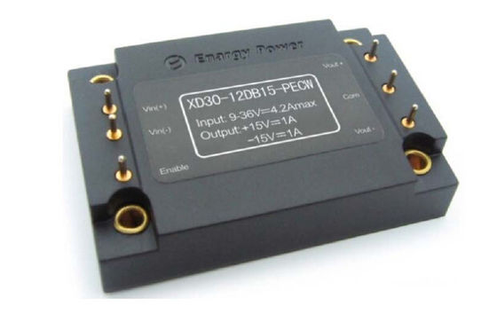 Keandalan kekuatan militer pasokan dc dc converter 30W Output 15 Volt XD30-12DB15-PECW