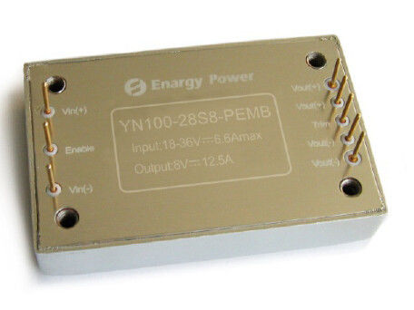 100 Watt kuartal bata dc-dc converter Output 28V 8V YN100-28S28-PEMB