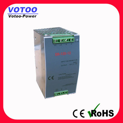 Efisiensi tinggi logam 120W Single Output di rel catu daya 12V 10A