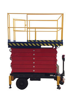 Struktur gunting AC DC power supply manlift mobile untuk lukisan, membersihkan