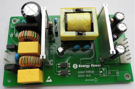 Masukan 90 ~ 264V ac Medis Power Supply Converter output 24V DC / 2.5A SC60G-220S24