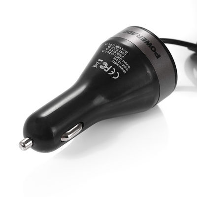 4.2a 21W Tiga USB Charger Mobil Pelabuhan Dengan Built-in Micro USB Kabel Power Adapter