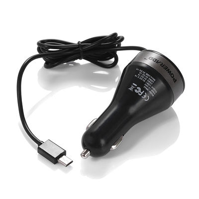 4.2a 21W Tiga USB Charger Mobil Pelabuhan Dengan Built-in Micro USB Kabel Power Adapter