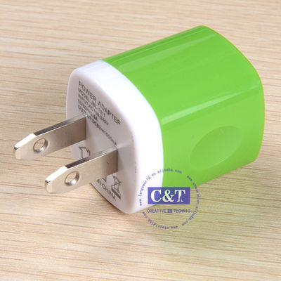 Usb Depan 1,0 Amp Power Adapter Dinding Charger Plug Untuk Iphone 6/6 Ditambah 5s Samsung