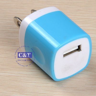 Usb Depan 1,0 Amp Power Adapter Dinding Charger Plug Untuk Iphone 6/6 Ditambah 5s Samsung