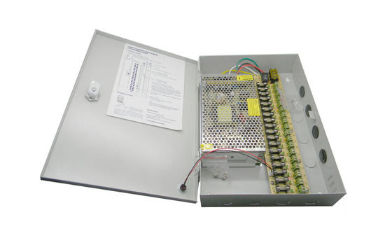 12V 20A 18 Saluran CCTV Daya Box Distribusi listrik Logam
