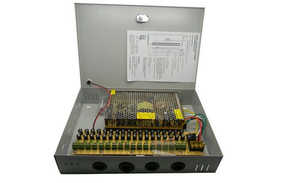 12V 20A 18 Saluran CCTV Daya Box Distribusi listrik Logam