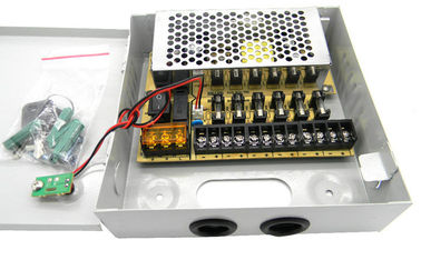 9 Saluran CCTV Camera Power Supply, 12V 5Amps CCTV Power Supply Box