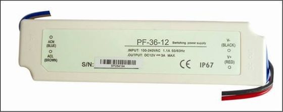 300 VAC 3A 36W konstan tegangan Waterproof LED Driver Full Range untuk kamera CCTV