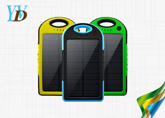 Waterproof shockproof yg tahan pukulan Ultra-tipis Backup 4000mAh Solar Panel Power Bank