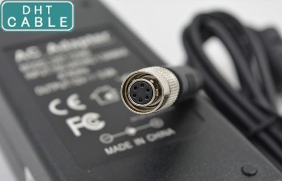 Efisiensi tinggi 12V DC Kamera Power Supply Adapter dengan 6pin Perempuan Hirose Connector
