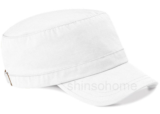 Cotton Tentara kosong Cap Biru Dengan Logam Buckle, Pria Army Hat 22 Inch