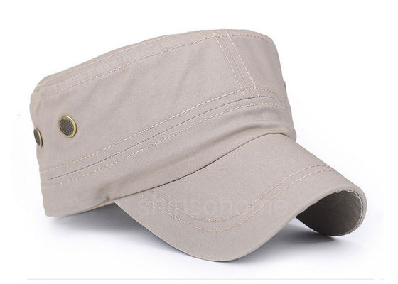 Patch Bordir 100% Cotton Militer Cap Mode Logam Buckle