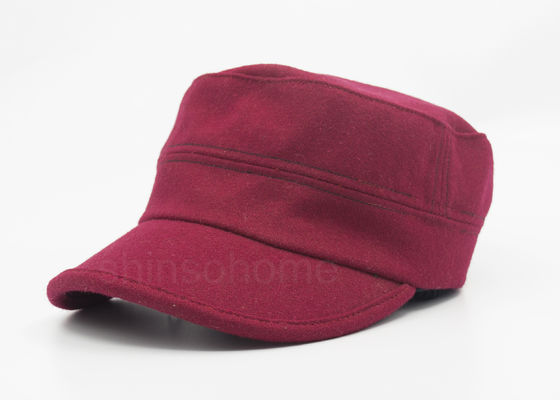 Flex Fit Red Cotton Militer Cap 100% Cotton Untuk Dewasa, elastis Kembali
