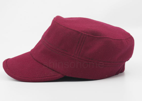 Flex Fit Red Cotton Militer Cap 100% Cotton Untuk Dewasa, elastis Kembali
