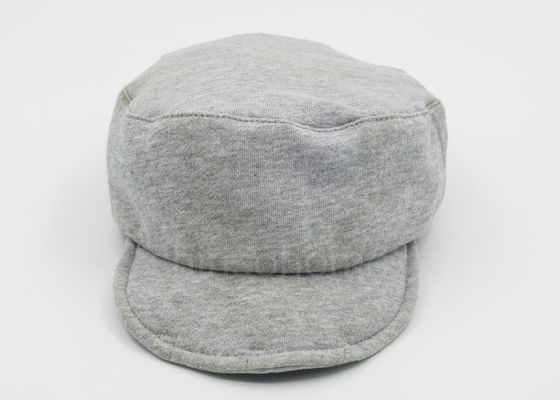 Musim dingin Gray Lembut Cotton Militer Cap adjutable Lembut Brim, Caps Fashionable Untuk Pria