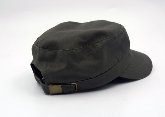 Adjustable Army Mode Cotton Militer Cap Hat For Men, Metal Buckle
