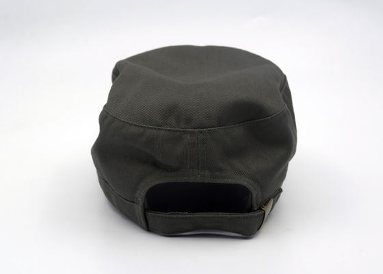 Adjustable Army Mode Cotton Militer Cap Hat For Men, Metal Buckle