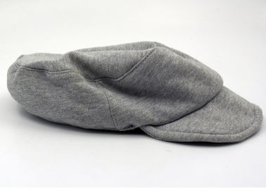 Pria disesuaikan / Wanita Cotton Militer Cap Kosong Flexfit abu-abu Dengan Curved Brim