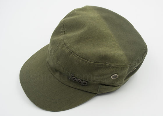 Mode 100% Army Military Cotton Hijau Cap adjutable Dengan Logam Buckle