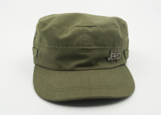 Mode 100% Army Military Cotton Hijau Cap adjutable Dengan Logam Buckle