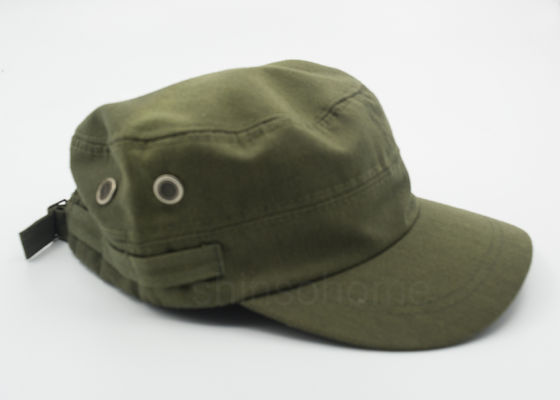 Mode 100% Army Military Cotton Hijau Cap adjutable Dengan Logam Buckle