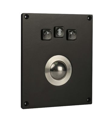 Hitam 25mm Militer Trackball Vandal Proof Dengan Red Phenolic Resin Mechnical