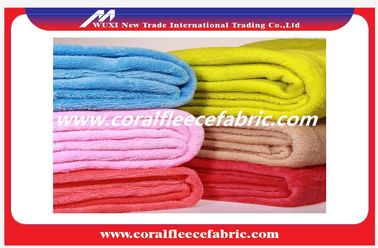 Antique Militer Coral Poly Fleece Fabric Dengan Nonwoven / rajut Technics