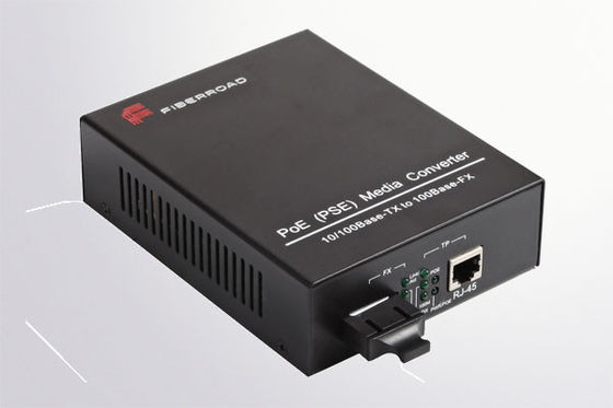 Multimode Power Over Ethernet PSE Media Converter Over-saat perlindungan