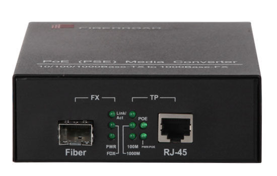 Multimode Power Over Ethernet PSE Media Converter Over-saat perlindungan