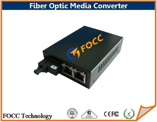 10 / 100M WDM BIDI tunggal serat Fast Ethernet Media Converter SC konektor 20km