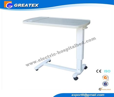 Meja samping tempat tidur rumah sakit Adjustable Movable medis dengan Roda untuk Klinik, Rumah