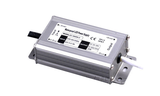 IP67 900mA Single Output Konstan saat ini Driver LED 30W, 20V DC Waterproof LED Driver