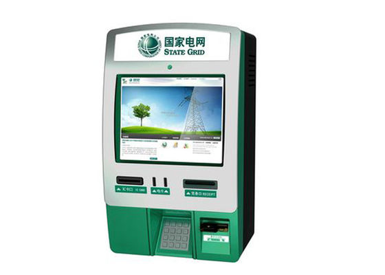 Listrik, Air, Wall Bill Gas Pembayaran Mounted Kios / Kios Untuk Coin Hopper
