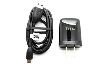 OEM 5V 2A USB Travel Charger Adapter Converter untuk ponsel HTC, warna hitam