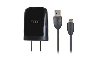 OEM 5V 2A USB Travel Charger Adapter Converter untuk ponsel HTC, warna hitam