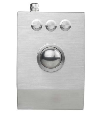 logam kasar Stainless steel 38mm dekstop Laser trackball dengan resolusi 1200 DPI