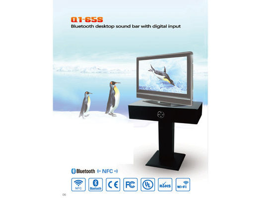 Desktop Suara Bar Bluetooth Depan Stereo Speaker Dengan Digital Input